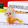 Metal Zodiac Dragon Car Keychain And Bag Pendant