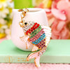 Metal Zodiac Rabbit Keychain Pendant For Women Diamondencrusted Key Chain Accessories