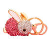 Metal Zodiac Rabbit Keychain Pendant For Women Diamondencrusted Key Chain Accessories
