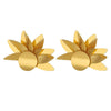 Metallic Geometric Butterfly Tassel Circle Earrings Gold Plated
