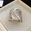 Metallic Geometric Irregular Wave Texture Open Bracelet For Women With Electroplating