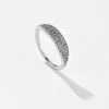 Microinlaid Zircon Copper Ring With Geometric Design And Electroplating Treatment Fashionable Simple Allmatch Highend Niche Light Luxury Stacked Ring For Women