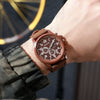 Military Style Men's Quartz Watch With Alloy Case Nylon Strap And Round Dial