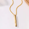 Mindfulness Decompression Jewelry Stainless Steel Titanium Steel Geometric Electroplated Unisex Necklace