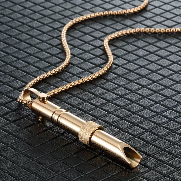 Mindfulness Decompression Jewelry Stainless Steel Titanium Steel Geometric Electroplated Unisex Necklace