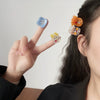 Mini Acetic Acid Handmade Cute Cartoon Ghost Horse Hair Clips For Women
