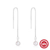 Mini Bulb S925 Sterling Silver Geometric All Match Stud Earrings For Women With Freshwater Pearl