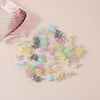 Mini Hair Clips For Women Plastic Resin Geometric Baking Paint Style For Summer