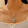 Mini Heart Shape Copper Retro Jewelry Necklace With Electroplating
