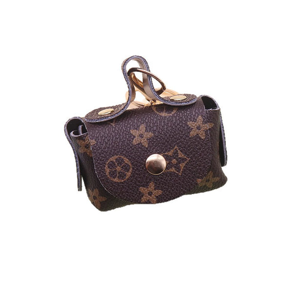 Mini Leather Storage Bag For Women Coin Purse Headphone Bag Key Bag With Modern Simplicity Style