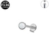 Mini Lip Nail Ear Bone Nail Flat Bottom Ear Nail Titanium Alloy Copper Stainless Steel Geometric Electroplated