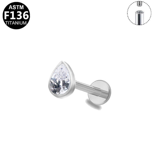 Mini Lip Nail Ear Bone Nail Flat Bottom Ear Nail Titanium Alloy Copper Stainless Steel Geometric Electroplated