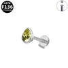 Mini Lip Nail Ear Bone Nail Flat Bottom Ear Nail Titanium Alloy Copper Stainless Steel Geometric Electroplated