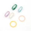 Minimalist Acrylic Geometric Ring Set Candy Color Simple Fashion Rings For Women And Unisex Wear