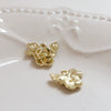Minimalist Alloy Silver Plated Gold Plated Geometric Rose Photo Frame Jewelry Earrings Necklace Accessories Handmade Electroplated