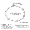 Minimalist Casual Constellation Stainless Steel Real Gold Plated Handmade Bracelet For Women