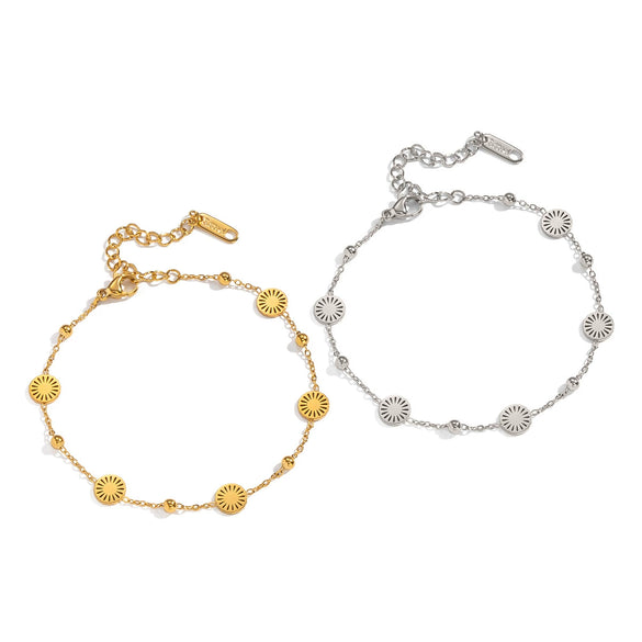 Minimalist Casual Constellation Stainless Steel Real Gold Plated Handmade Bracelet For Women