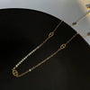Minimalist Cold Style Ushaped Titanium Steel Necklace With Ochain And Electroplating For Women
