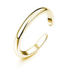 Minimalist Copper Open Ring Set With Leaf Arrow And Wave Geometric U Shaped Design Electroplated Jewelry For Women