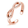 Minimalist Copper Open Ring Set With Leaf Arrow And Wave Geometric U Shaped Design Electroplated Jewelry For Women