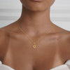 Minimalist Copper Sun And Moon Pendant Choker Necklace With Geometric Design Electroplated Fashion Jewelry For Women