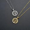 Minimalist Copper Tree Of Life Pendant Necklace With Hollow Design And Electroplated Finish Cross Chain Jewelry