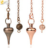 Minimalist Drop Shaped Alloy Pendulum Pendant With Electroplated Finish Adjustable Metal Dowsing Jewelry