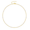 Minimalist Electroplated Copper Layered Pearl Chain Cross Necklace For Women With Geometric Round Pendant Light Luxury Clavicle Chain