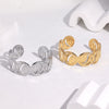 Minimalist Electroplated Stainless Steel Geometric Oval Bracelet For Women Fade Resistant Highend Style