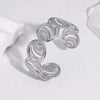 Minimalist Electroplated Stainless Steel Geometric Oval Bracelet For Women Fade Resistant Highend Style