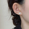 Minimalist Freshwater Pearl Earrings With S925 Silver Needle And Special Shape