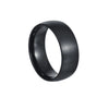 Minimalist Geometric Brushed Stainless Steel Ring With Electroplating Treatment