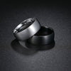 Minimalist Geometric Brushed Stainless Steel Ring With Electroplating Treatment