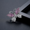 Minimalist Geometric Butterfly Brooch Electroplated Copper Clothing Pin For Women Elegant Fashion Gift Accessory
