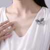 Minimalist Geometric Butterfly Brooch Electroplated Copper Clothing Pin For Women Elegant Fashion Gift Accessory