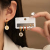 Minimalist Geometric Circle Titanium Steel Electroplated Earrings For Women