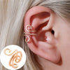 Minimalist Geometric Clipon Earrings Copper Metal Bee Snakeshaped Ear Cuffs Diamond Design
