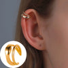 Minimalist Geometric Clipon Earrings Copper Metal Bee Snakeshaped Ear Cuffs Diamond Design