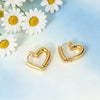 Minimalist Geometric Cross Shaped Rhinestone Ear Cuffs And Small Hoop Earrings For Women Copper Electroplated Fashion Jewelry