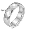 Minimalist Geometric Faceted Rhombus Tungsten Steel Ring With Electroplated Finish For Unisex Couple Style Wholesale