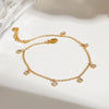Minimalist Geometric 18K Gold Titanium Steel Women's Anklet