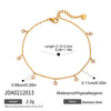 Minimalist Geometric 18K Gold Titanium Steel Women's Anklet