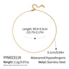 Minimalist Geometric 18K Real Gold Plated Regular Chain Necklace For Women