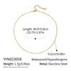 Minimalist Geometric 18K Real Gold Plated Regular Chain Necklace For Women