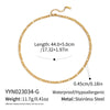 Minimalist Geometric 18K Real Gold Plated Regular Chain Necklace For Women