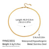 Minimalist Geometric 18K Real Gold Plated Regular Chain Necklace For Women
