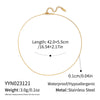 Minimalist Geometric 18K Real Gold Plated Regular Chain Necklace For Women