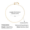 Minimalist Geometric 18K Real Gold Plated Regular Chain Necklace For Women