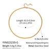 Minimalist Geometric 18K Real Gold Plated Regular Chain Necklace For Women