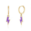 Minimalist Geometric Lightning Drop Earrings For Women With Silver Needle And Copper Electroplated Fashion Earrings